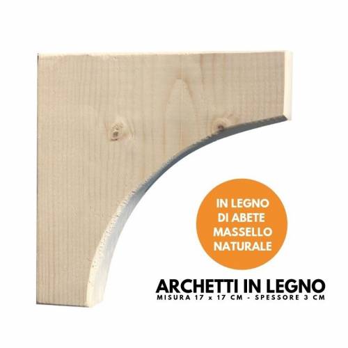 Archetto in legno massello mis. 17 x 17 cm