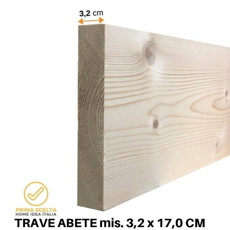 Perline in legno mis. 2,0 x 15,0 cm in abete naturale