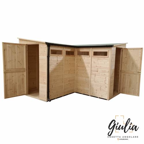 Angular wooden house Giulia plus