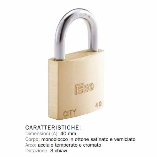 Padlock Iseo City 40