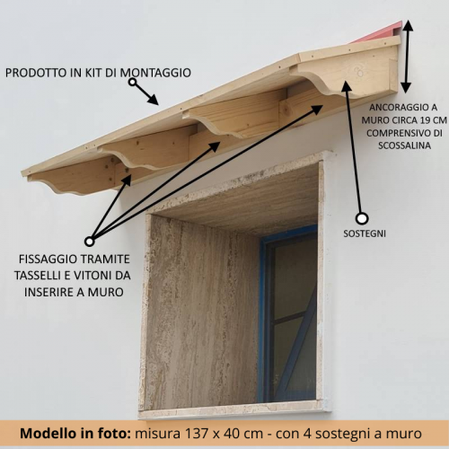 Wooden window cover various sizes in kit