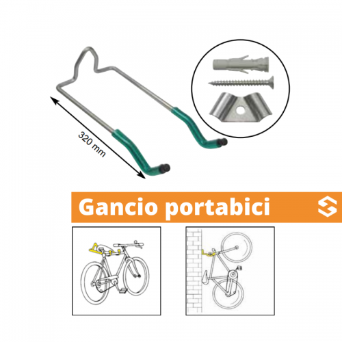 Gancio portabici