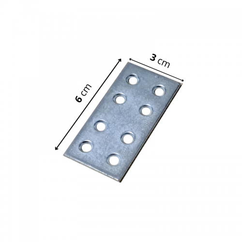 Piastrina diritta mis 30 x 60 mm