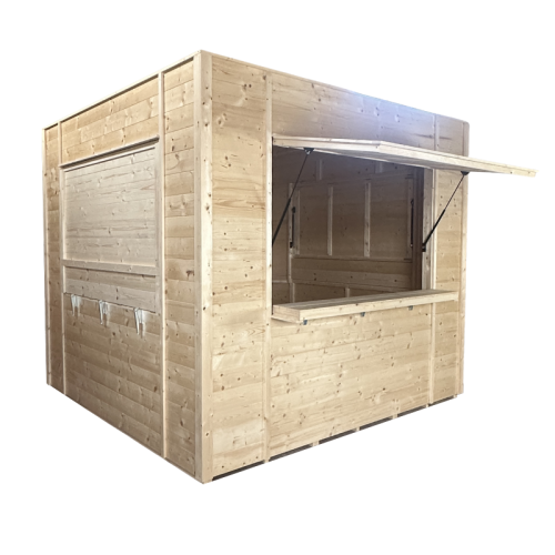 Wooden kiosk Elite max size 299 x 293 cm