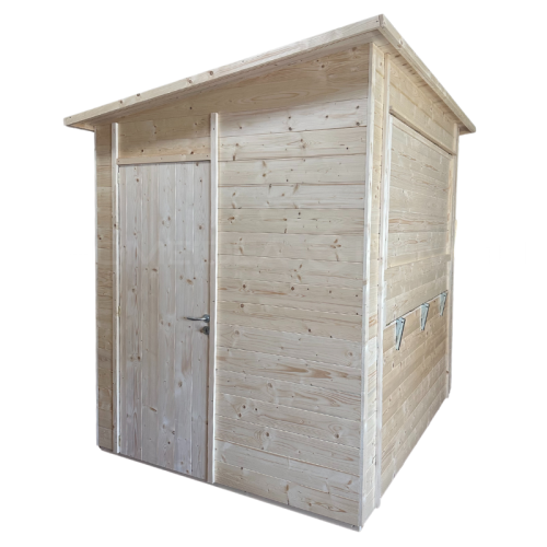 Chiosco in legno mis. 276 x 212 cm - 1 anta Air H 216,5 cm - laterale