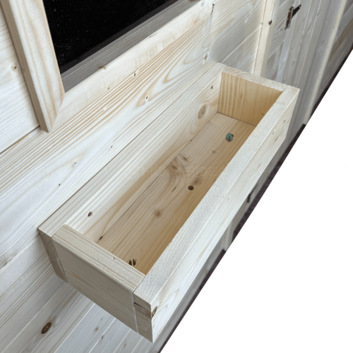 casetta in legno 329x412 cm con doppia porta e finestra