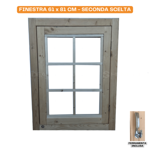 Window for wooden house second choice