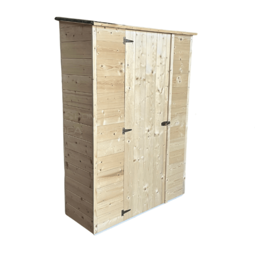 Wooden storage closet 132 x 57 cm