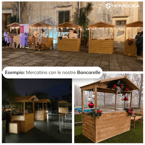 Esempio di mercatini creati con le nostre bancarelle