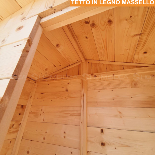 Casetta in legno mis 139 x 79 cm caratteristiche del tetto